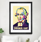 Immanuel Kant in Pop Art Portrait by Ahmad Taufiq on GIANT ART - white digital drawing