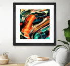 ABSTRACT COLORFUL PAINTING II-B3 by Pia Schneider on GIANT ART - orange mixed media