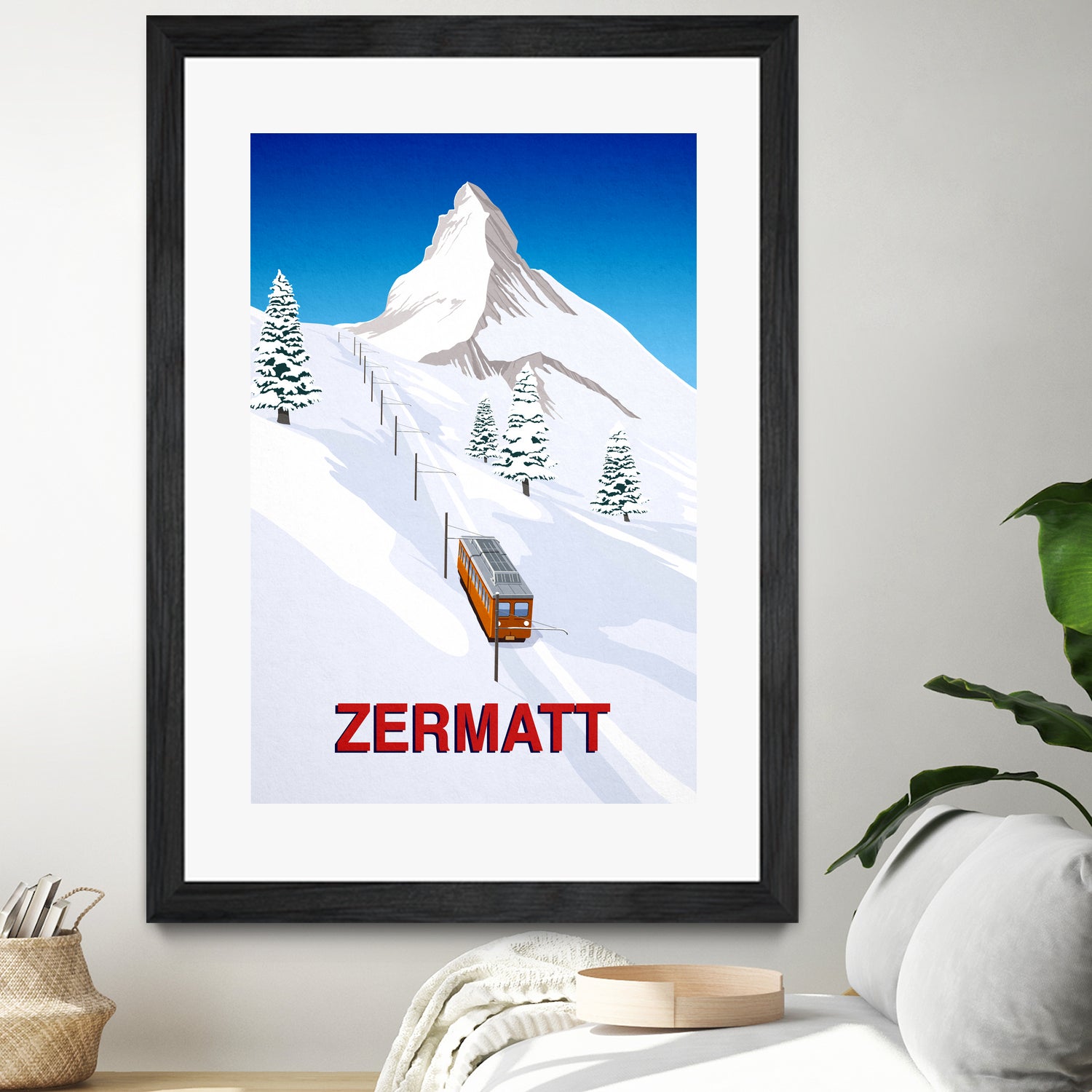 ZERMATT by Steve Ash on GIANT ART - white digital painting