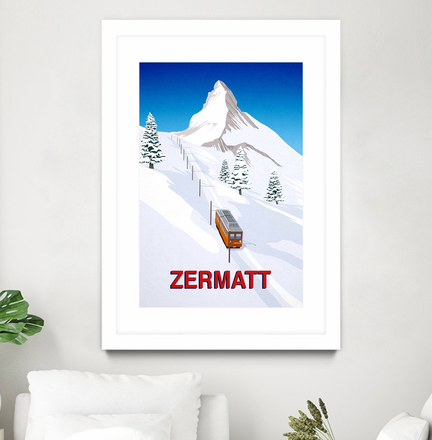 ZERMATT by Steve Ash on GIANT ART - white digital painting