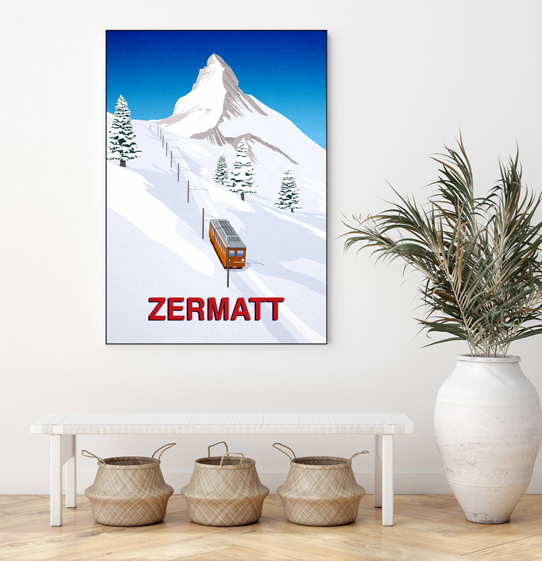 ZERMATT by Steve Ash on GIANT ART - white digital painting