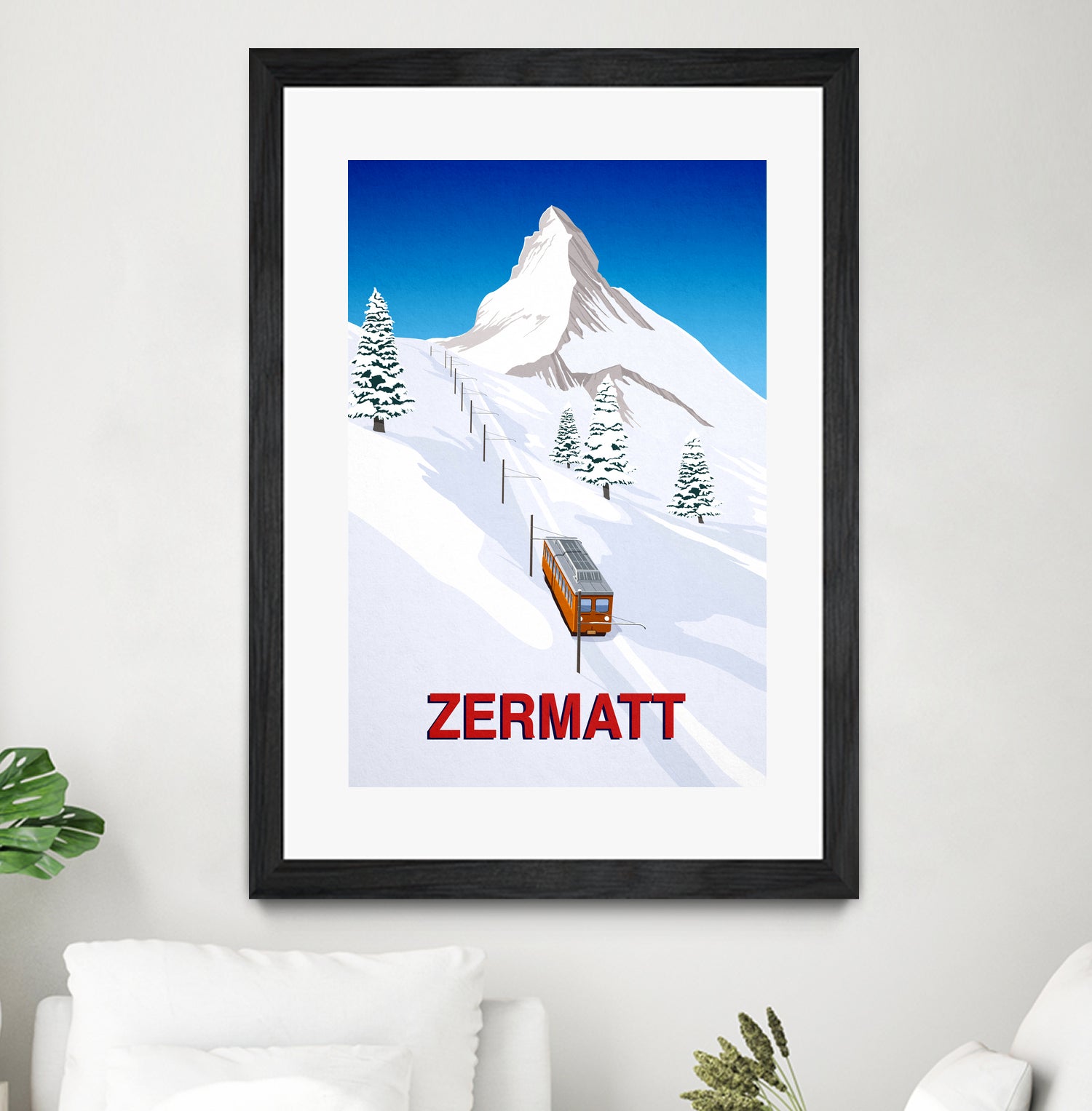 ZERMATT by Steve Ash on GIANT ART - white digital painting