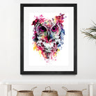 Owl by RIZA PEKER on GIANT ART - pink digital painting