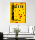 Kill Bill - Vol. I minimal movie poster alternative by HDMI 2K on GIANT ART - yellow typography