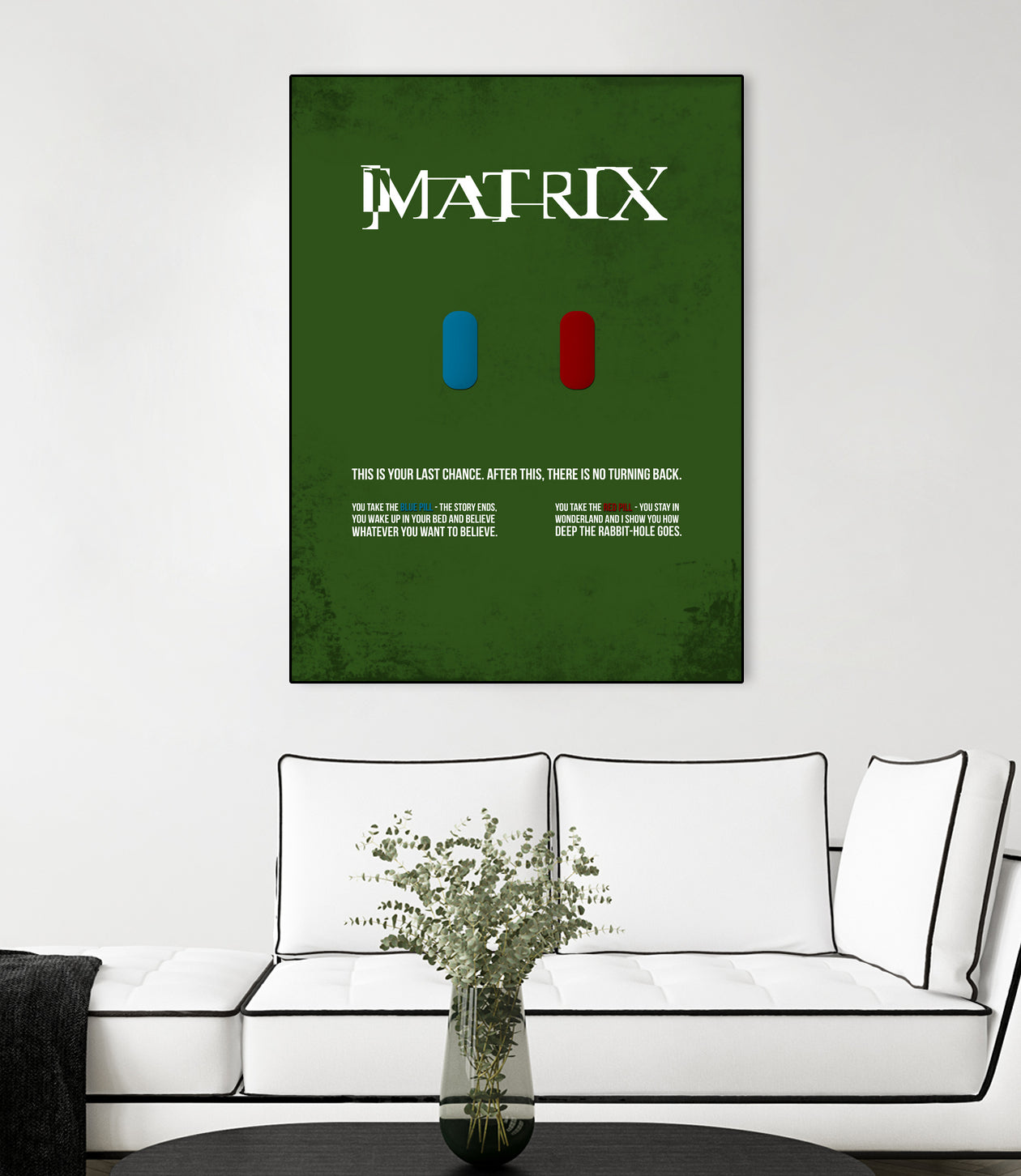 Matrix - minimal movie poster by HDMI 2K on GIANT ART - green typography