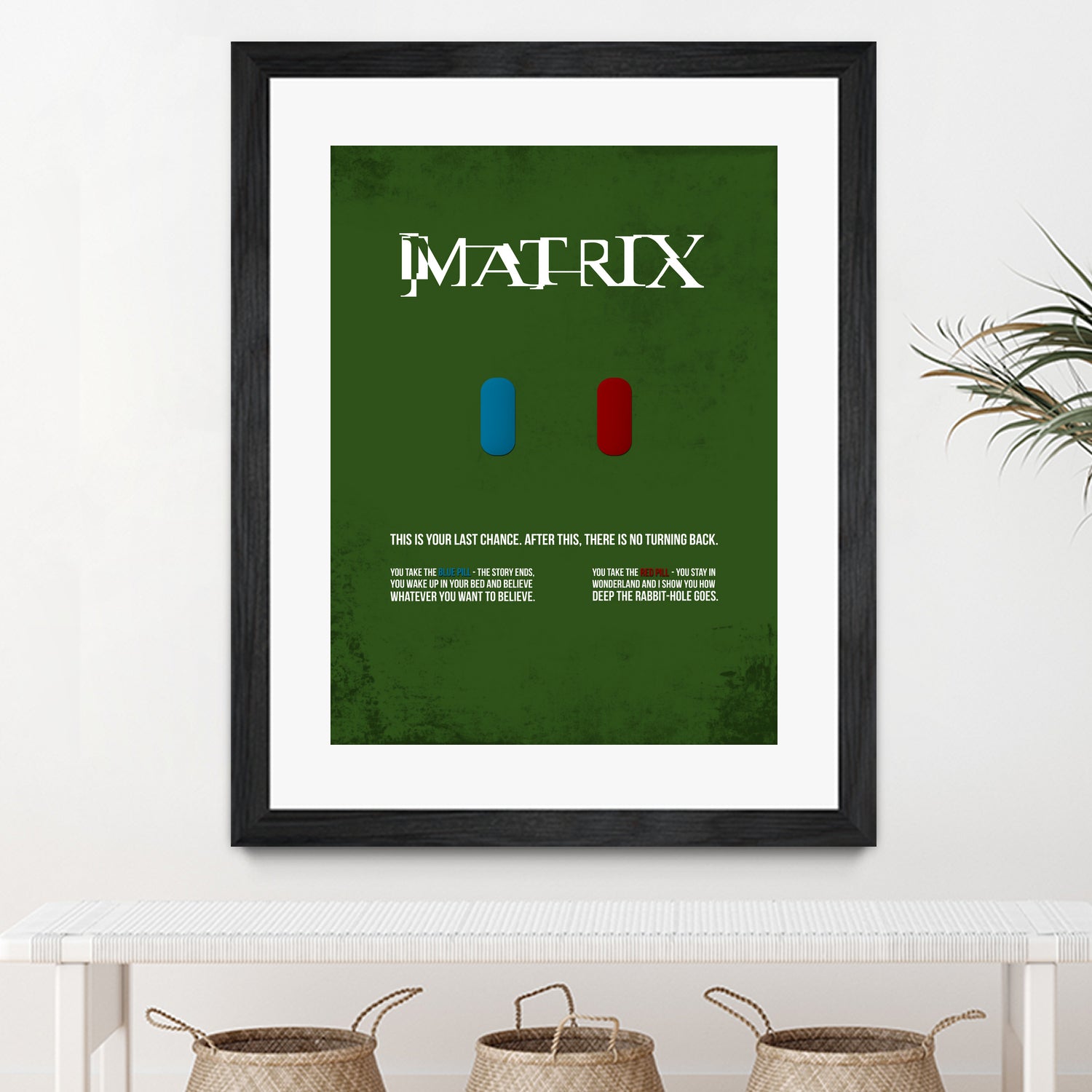 Matrix - minimal movie poster by HDMI 2K on GIANT ART - green typography