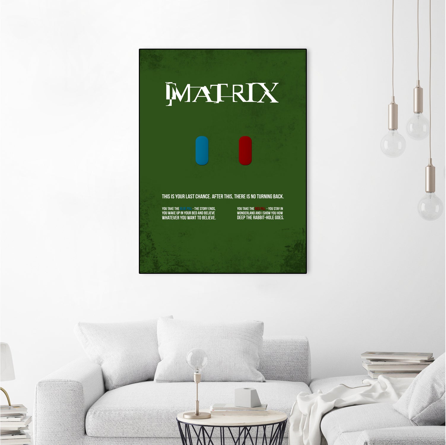 Matrix - minimal movie poster by HDMI 2K on GIANT ART - green typography