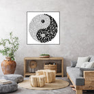 Yin & Yang by Caroline BESSIERES on GIANT ART - black digital drawing