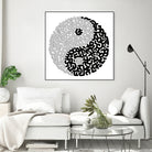 Yin & Yang by Caroline BESSIERES on GIANT ART - black digital drawing