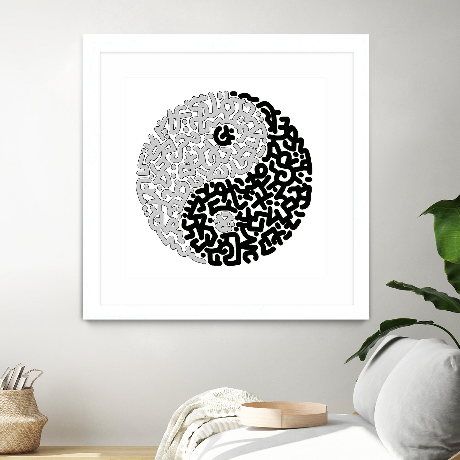 Yin & Yang by Caroline BESSIERES on GIANT ART - black digital drawing