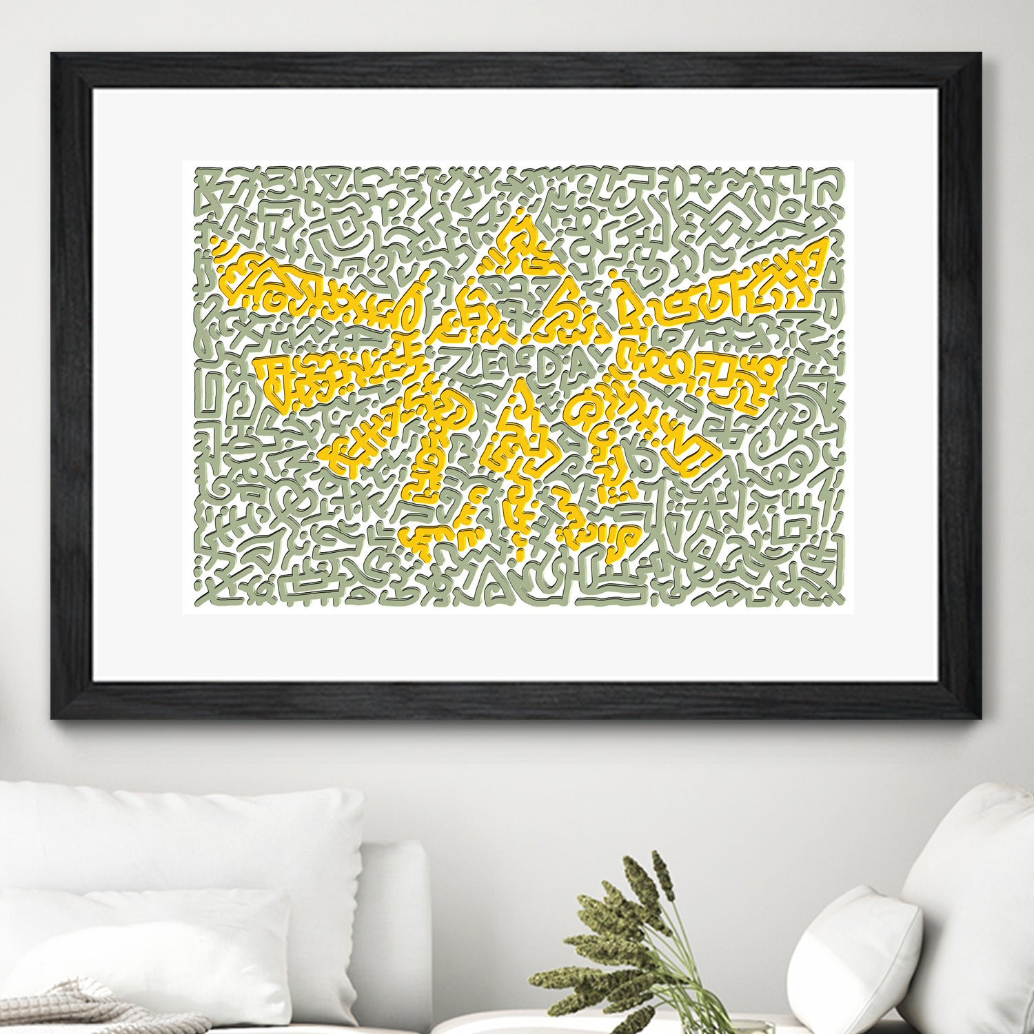 The Triforce by Caroline BESSIERES on GIANT ART - yellow digital drawing