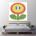 Mario's Flower of Fire by Caroline BESSIERES on GIANT ART - orange game design