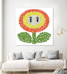 Mario's Flower of Fire by Caroline BESSIERES on GIANT ART - orange game design