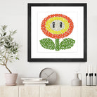 Mario's Flower of Fire by Caroline BESSIERES on GIANT ART - orange game design