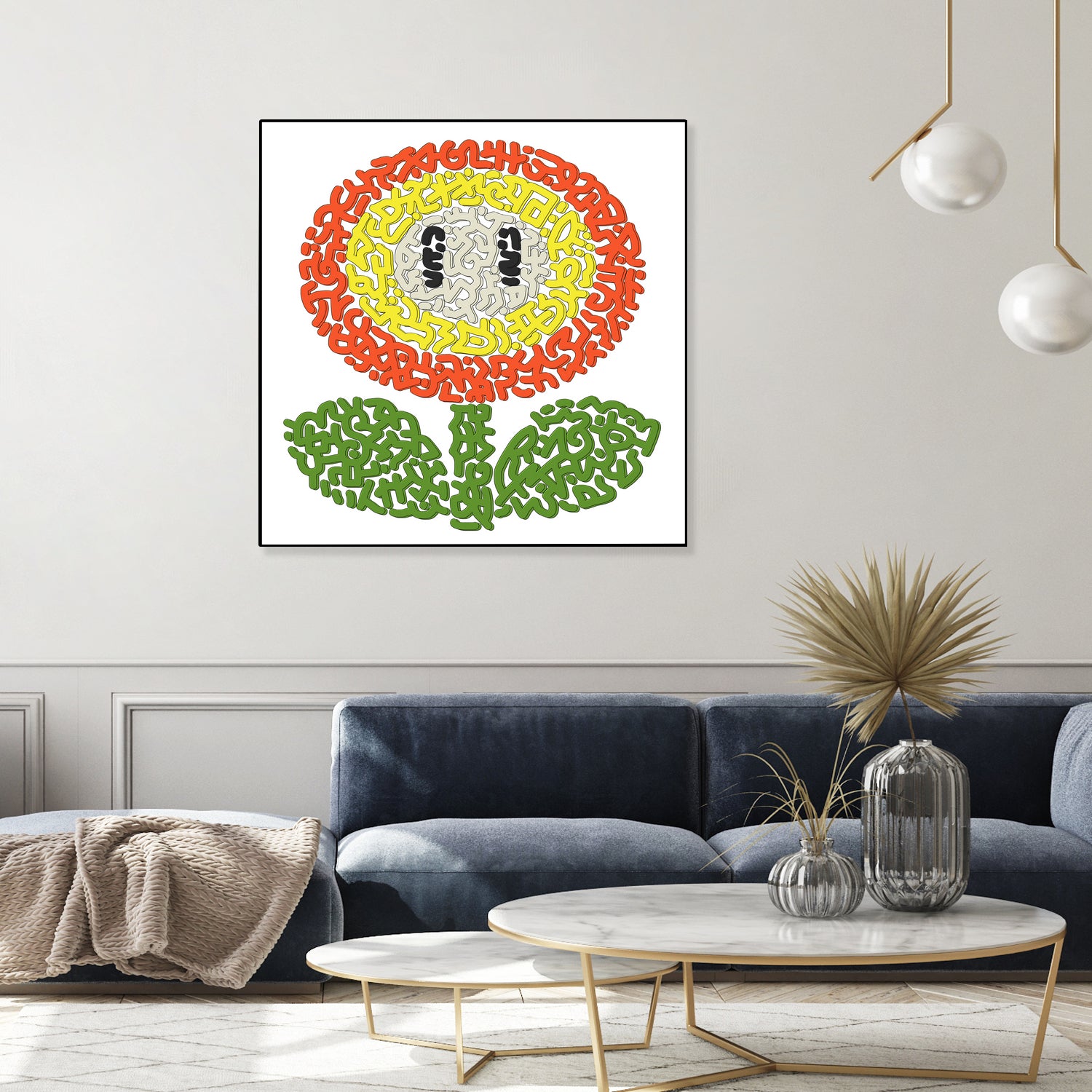 Mario's Flower of Fire by Caroline BESSIERES on GIANT ART - orange game design