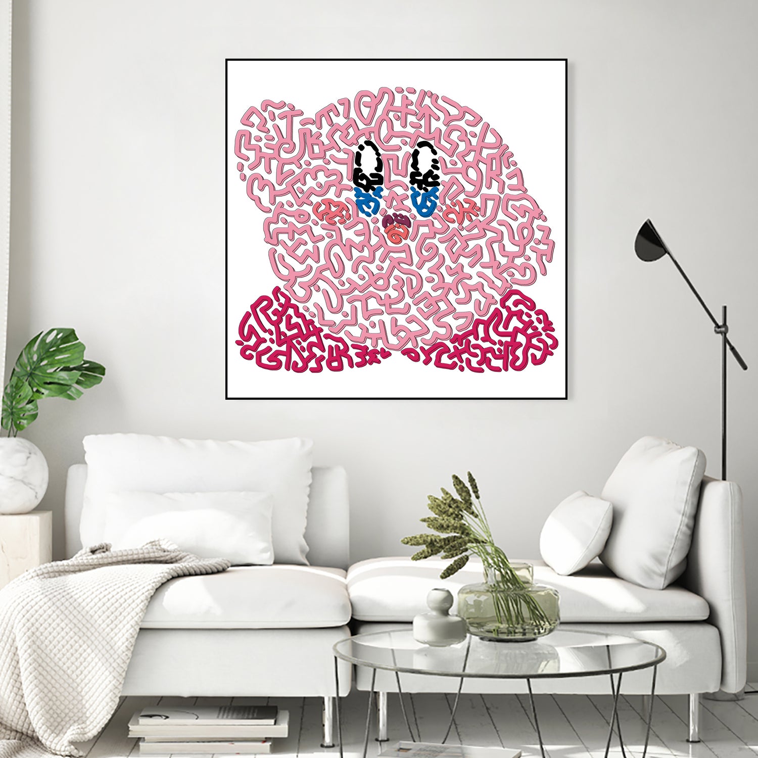 Kirby by Caroline BESSIERES on GIANT ART - pink game design