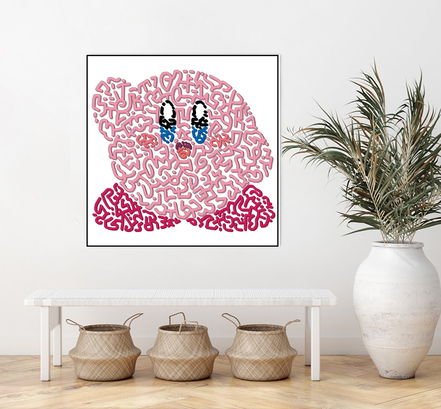 Kirby by Caroline BESSIERES on GIANT ART - pink game design