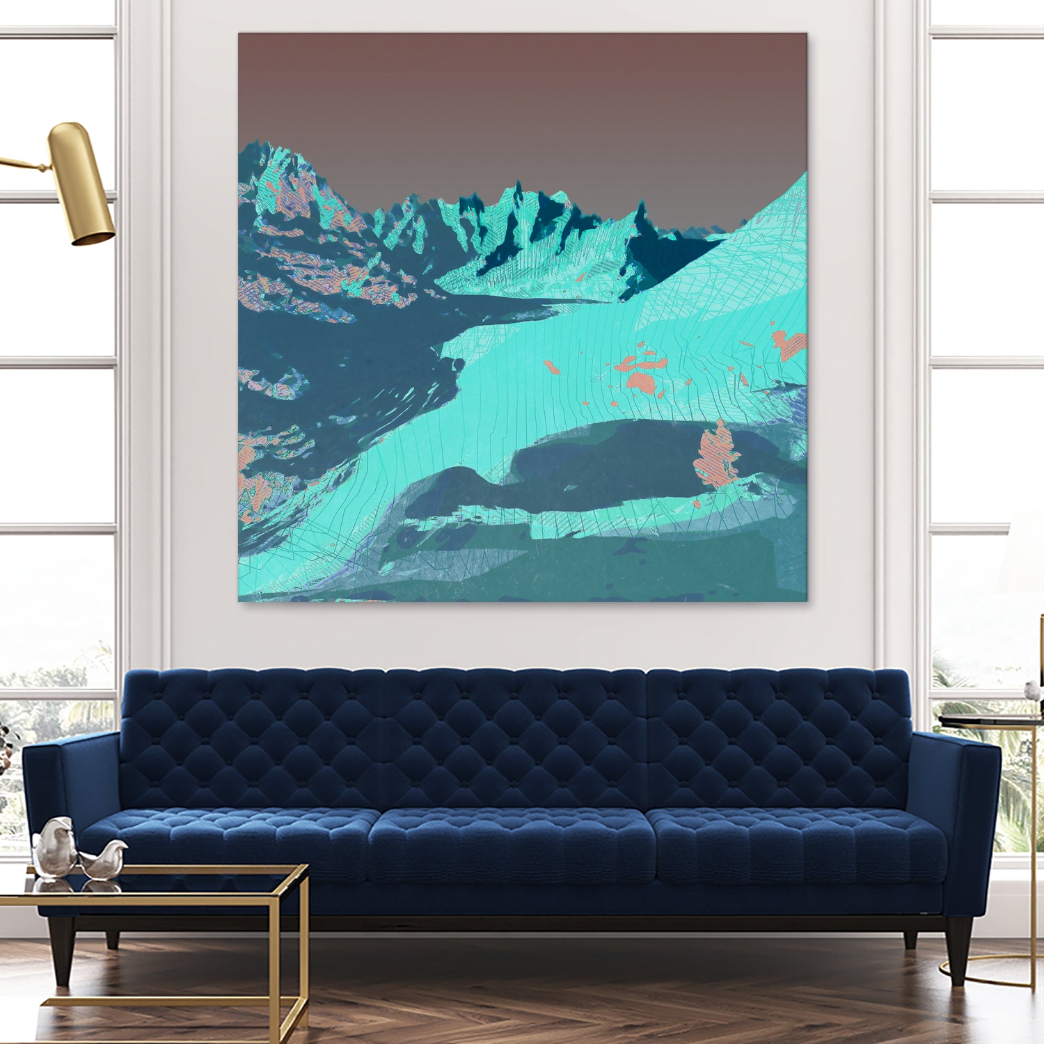 River by Jamison Gish on GIANT ART - blue digital painting