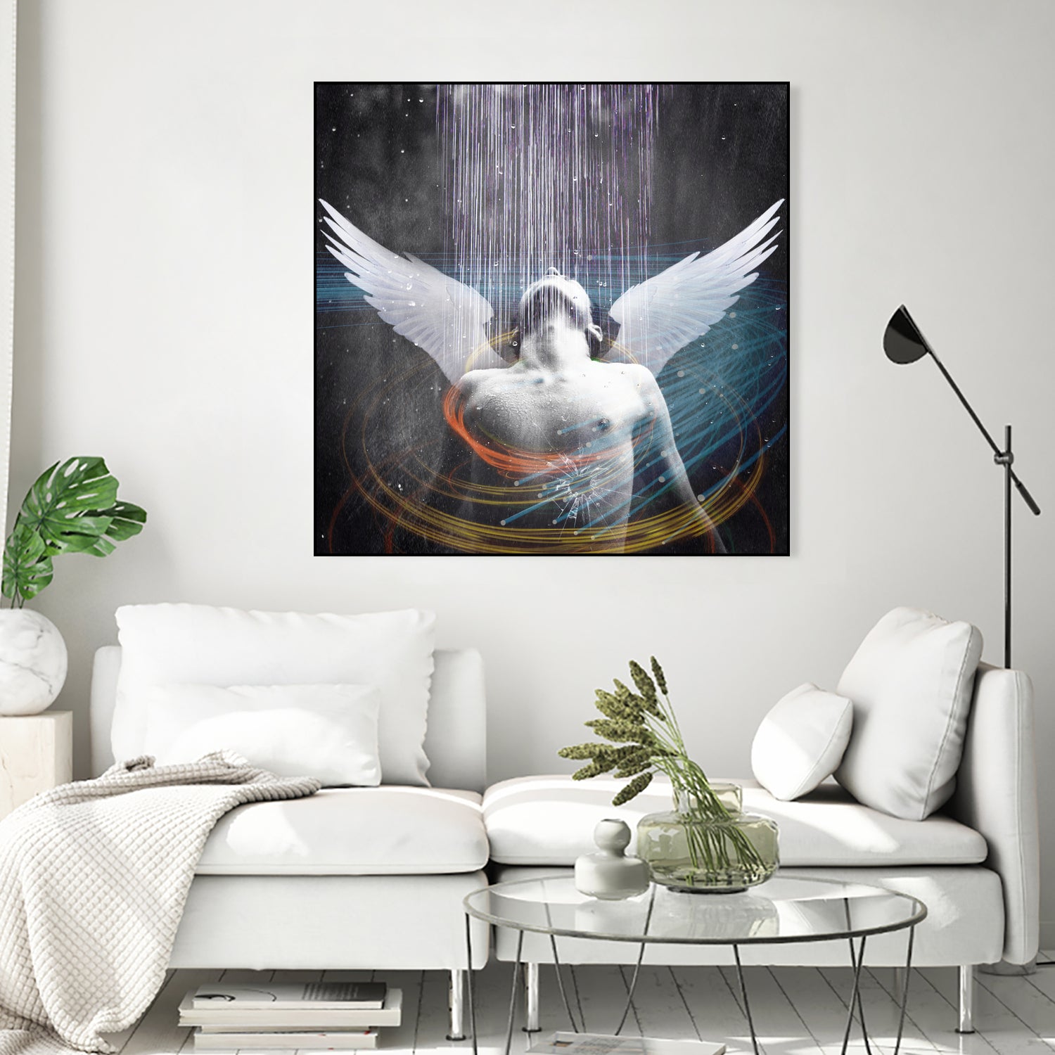 dark rain angel by Vin Zzep on GIANT ART - white photo illustration