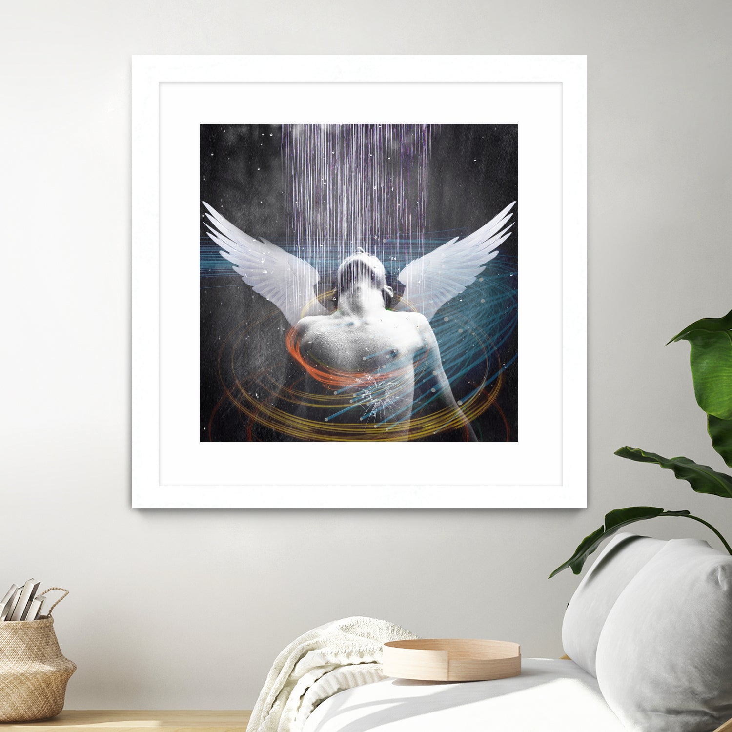 dark rain angel by Vin Zzep on GIANT ART - white photo illustration