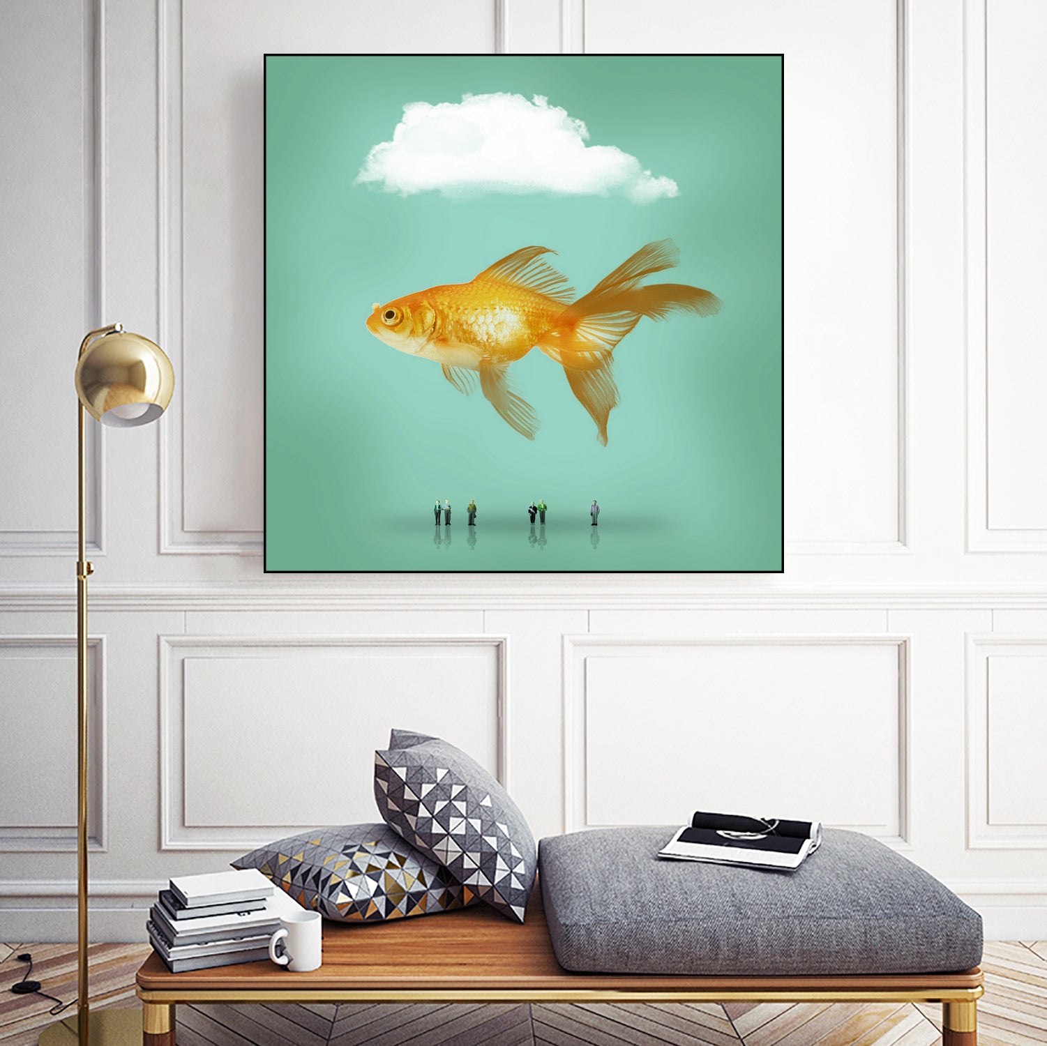 balloon fish by Vin Zzep on GIANT ART - white photo illustration