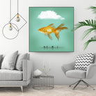 balloon fish by Vin Zzep on GIANT ART - white photo illustration