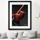 Darth Maul by Eber Riera on GIANT ART - red digital painting