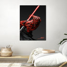 Darth Maul by Eber Riera on GIANT ART - red digital painting