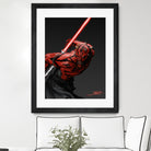 Darth Maul by Eber Riera on GIANT ART - red digital painting