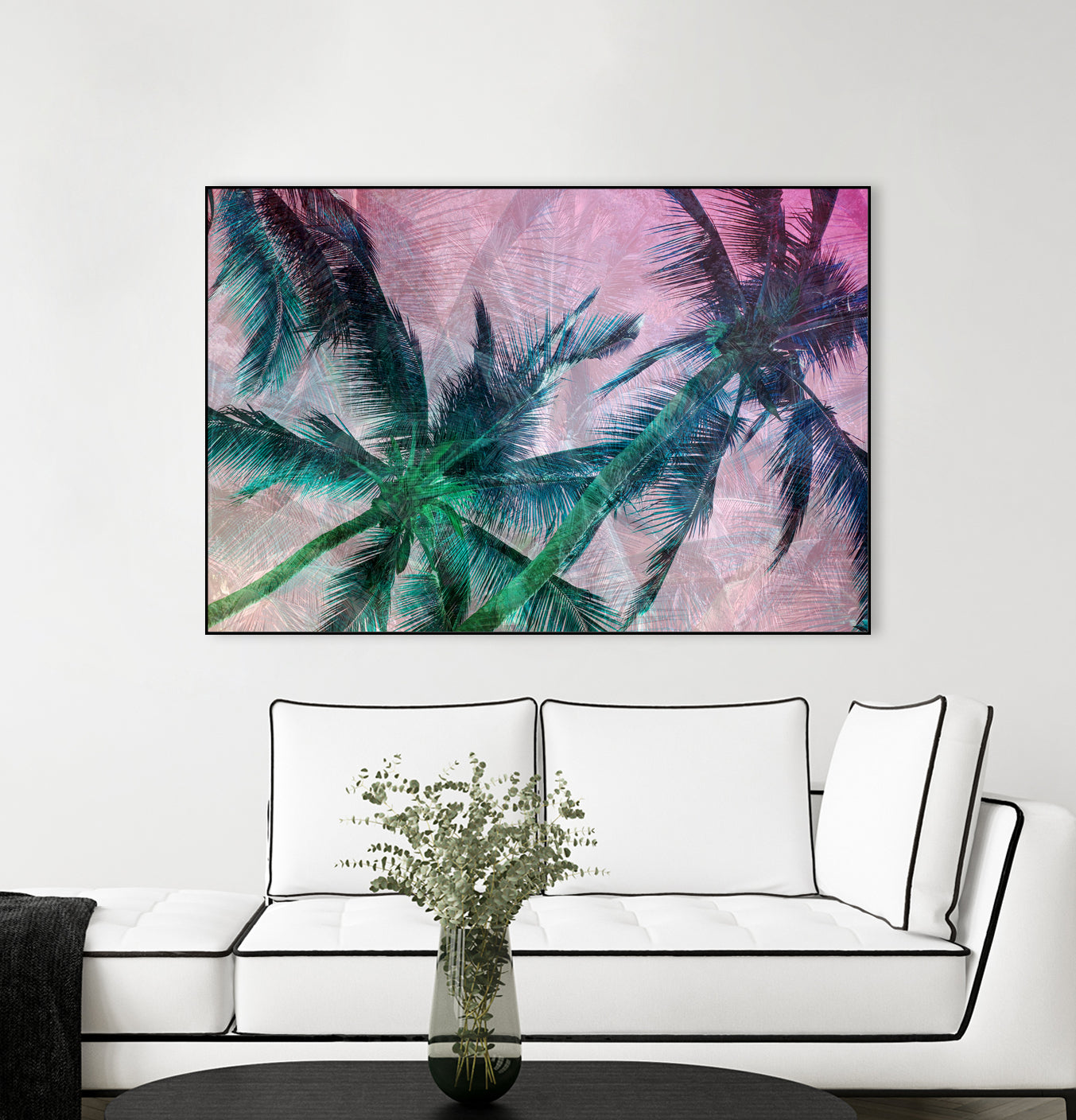 Textured Palms II by Lisa Argyropoulos on GIANT ART - green photo illustration