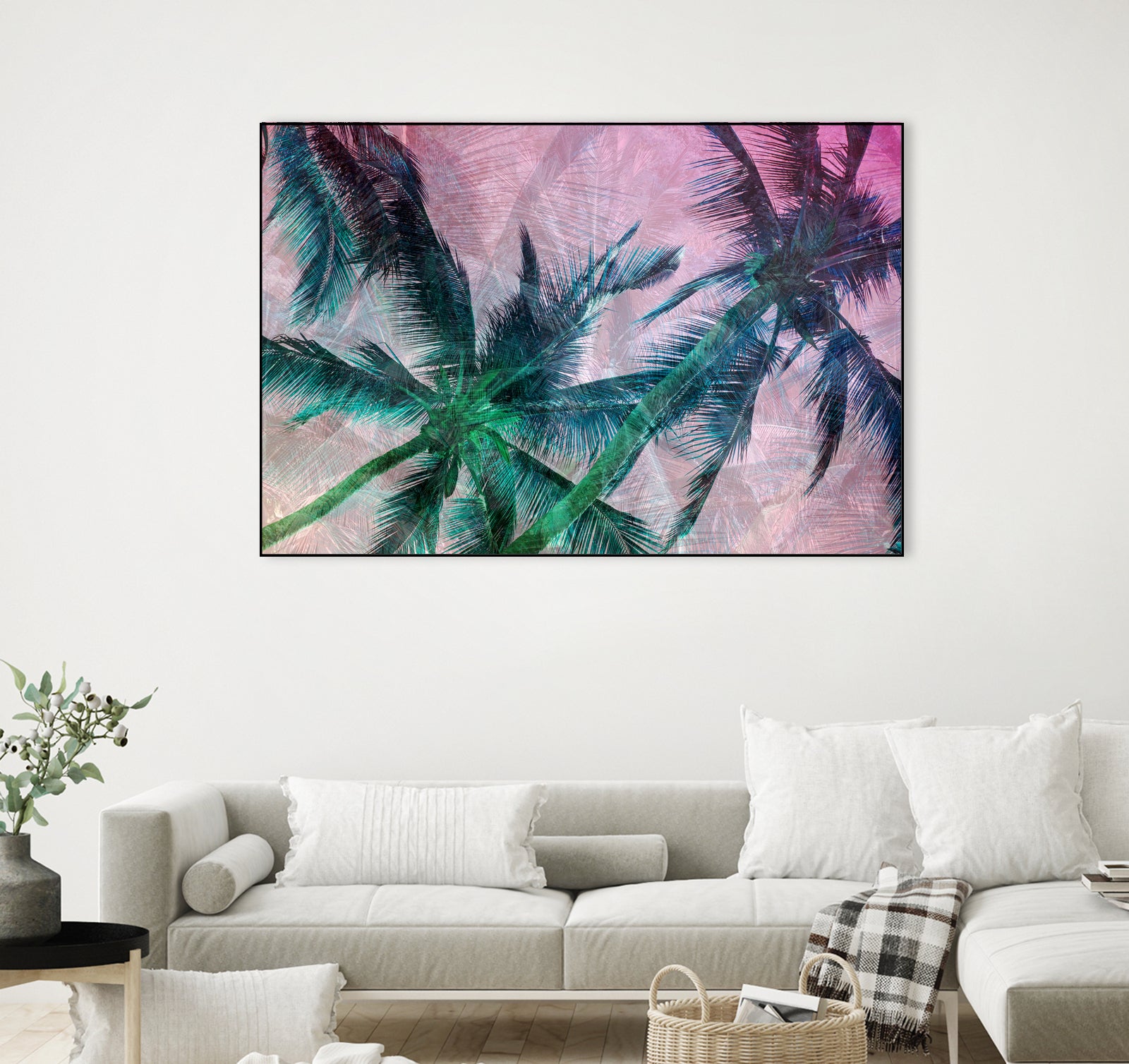 Textured Palms II by Lisa Argyropoulos on GIANT ART - green photo illustration