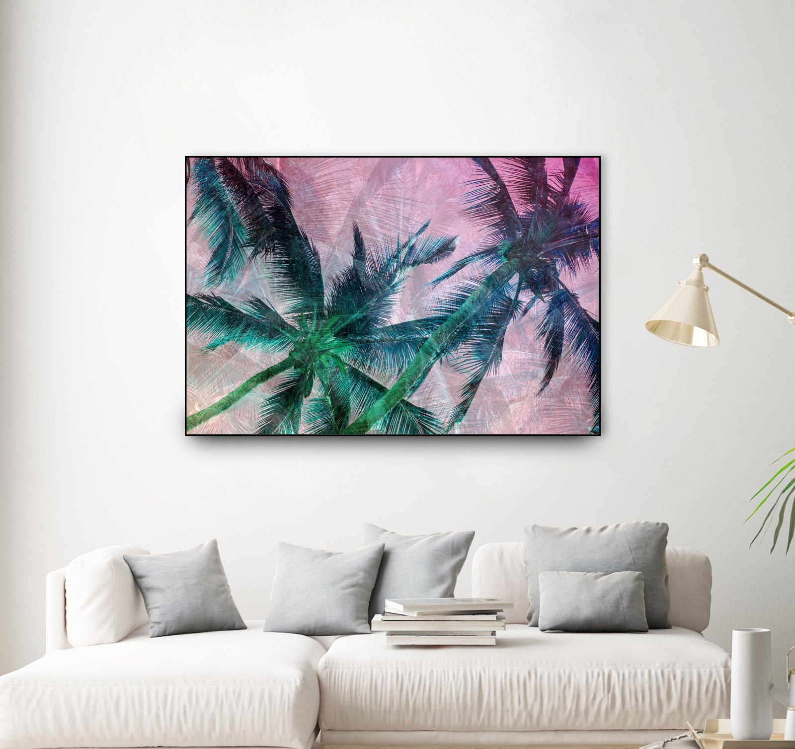 Textured Palms II by Lisa Argyropoulos on GIANT ART - green photo illustration