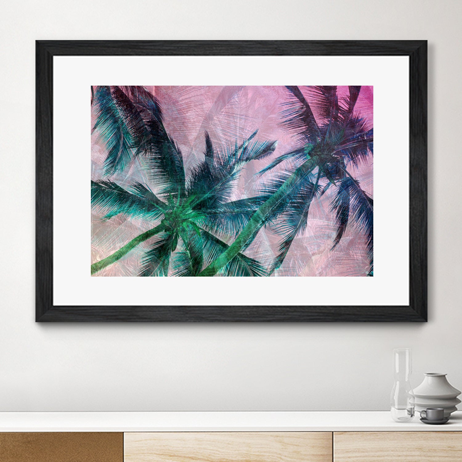 Textured Palms II by Lisa Argyropoulos on GIANT ART - green photo illustration