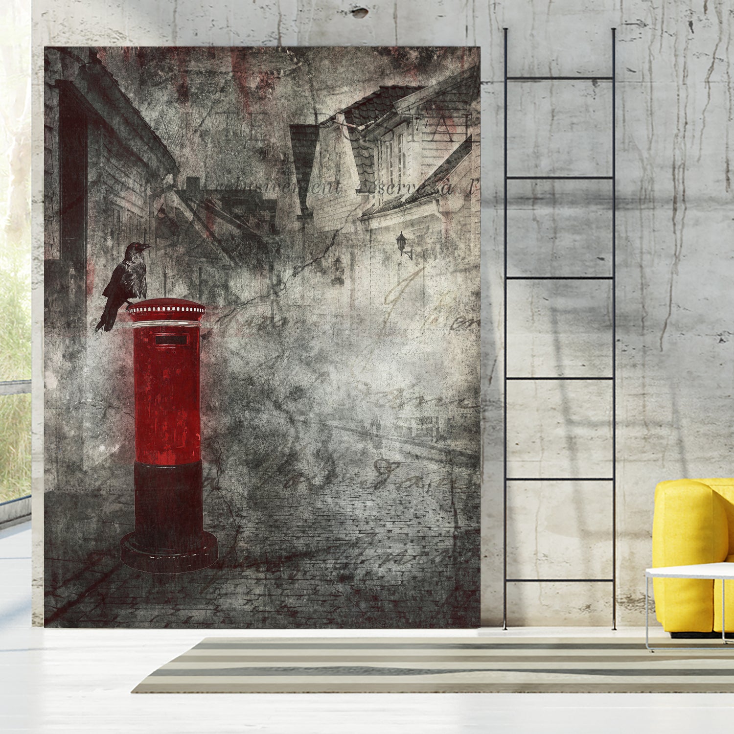 Red Letter Box by Alina Sliwinska on GIANT ART - red mixed media