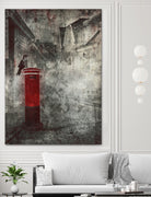 Red Letter Box by Alina Sliwinska on GIANT ART - red mixed media