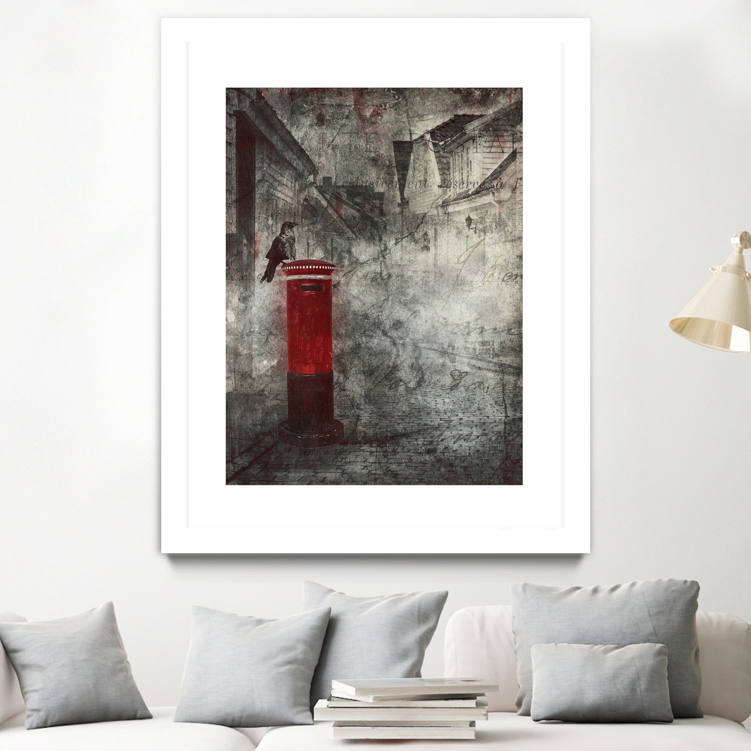 Red Letter Box by Alina Sliwinska on GIANT ART - red mixed media