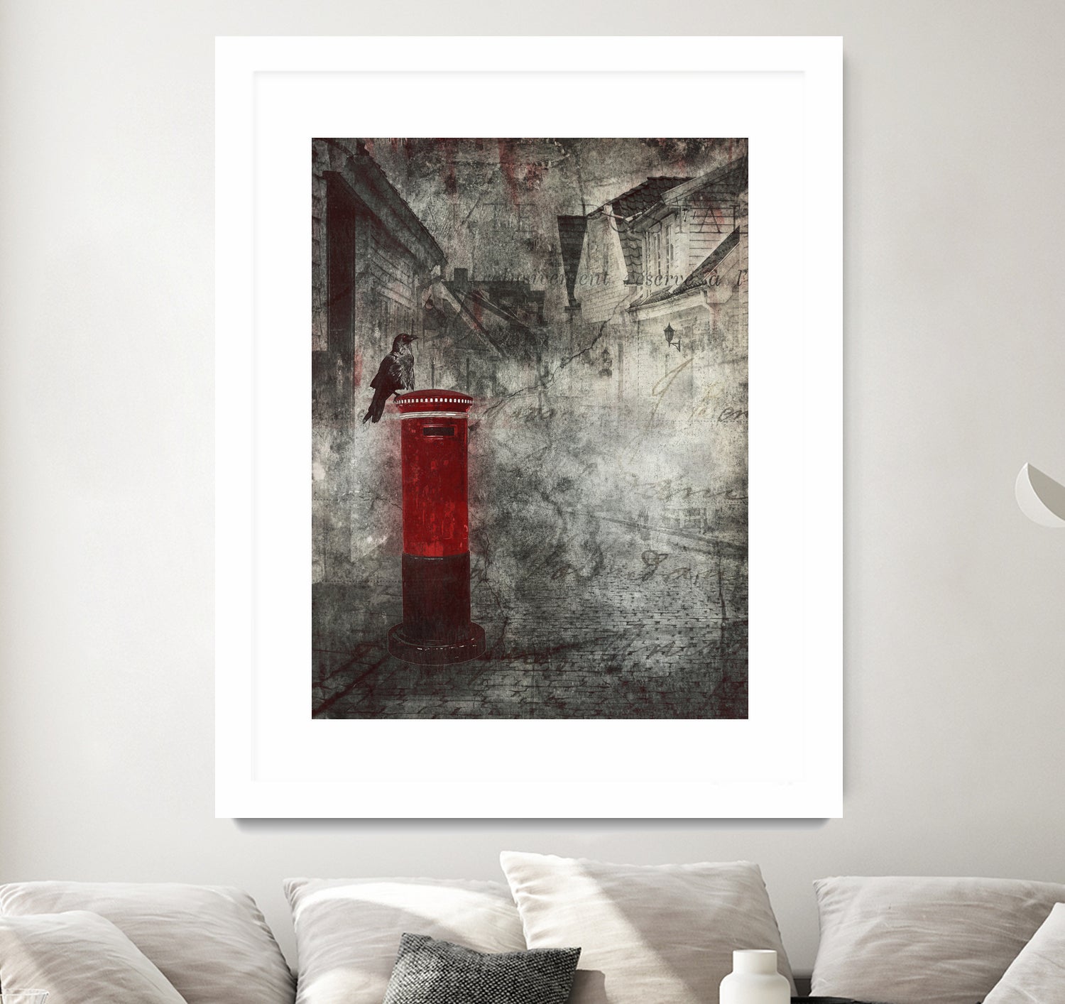 Red Letter Box by Alina Sliwinska on GIANT ART - red mixed media