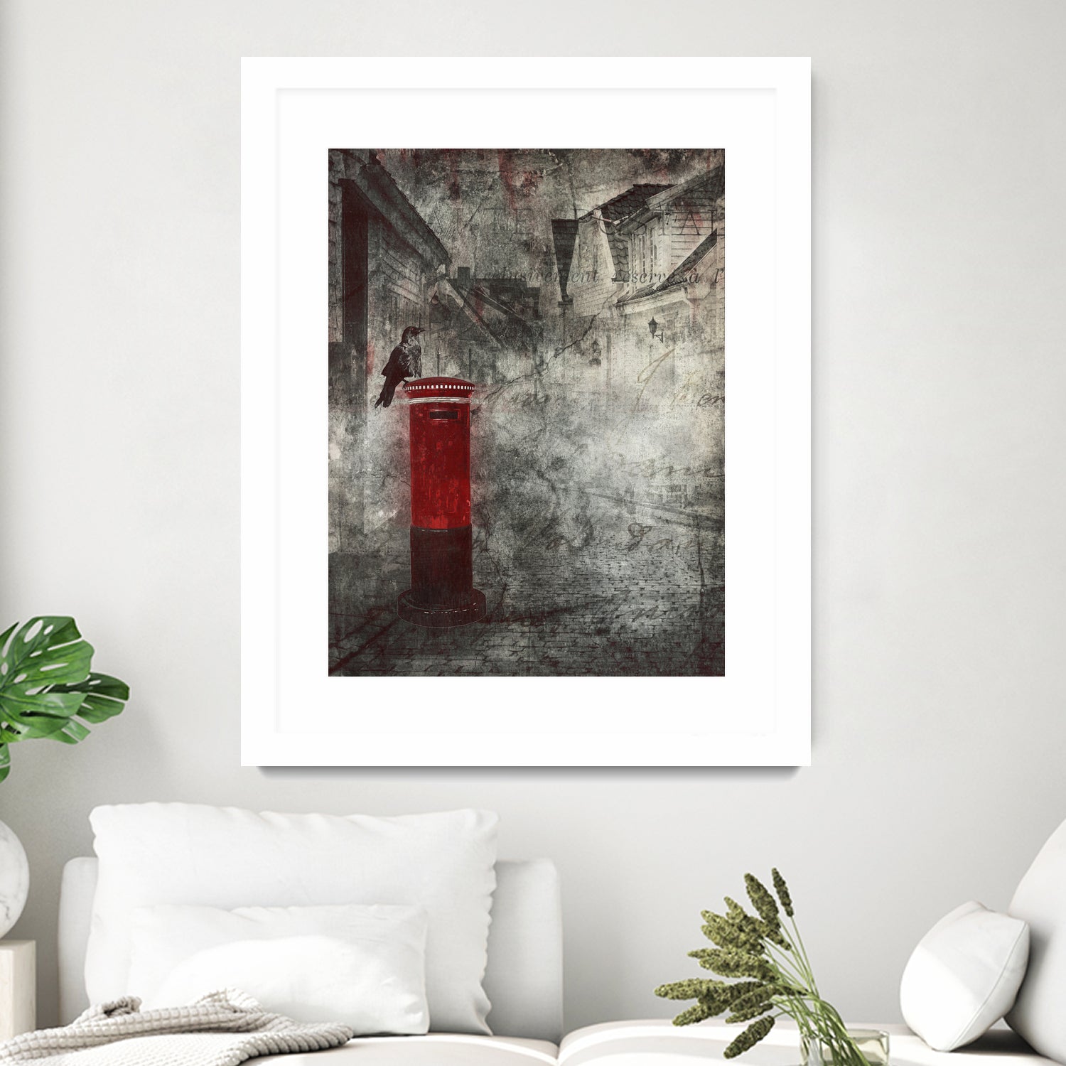 Red Letter Box by Alina Sliwinska on GIANT ART - red mixed media