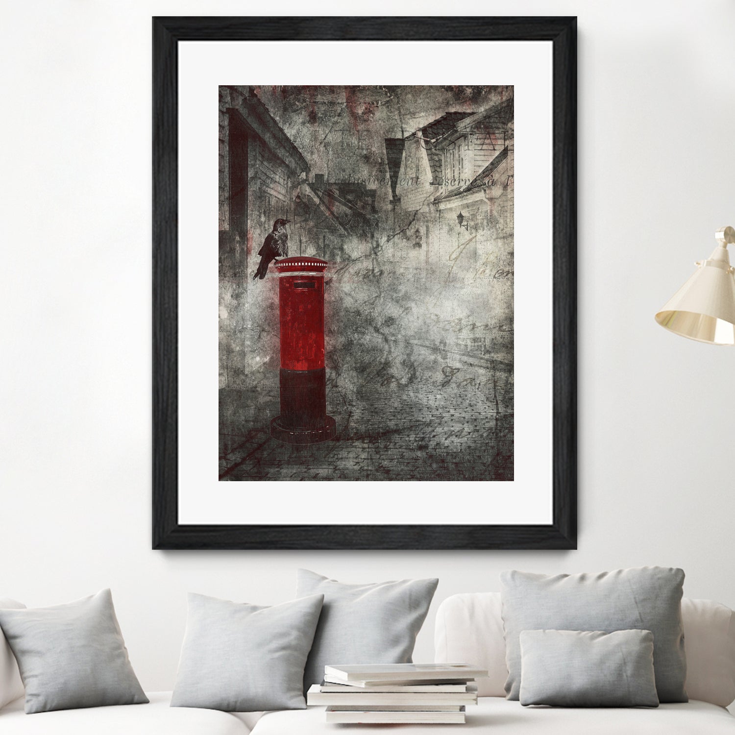 Red Letter Box by Alina Sliwinska on GIANT ART - red mixed media