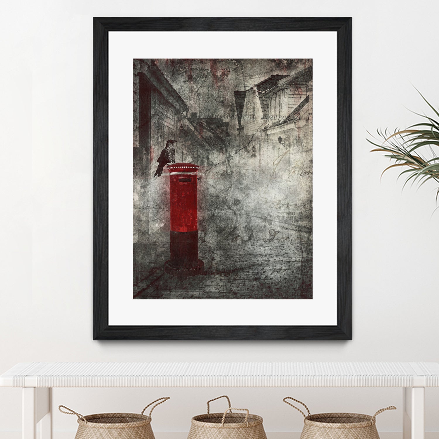 Red Letter Box by Alina Sliwinska on GIANT ART - red mixed media