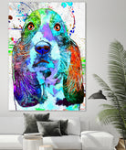 Basset Hound by Daniel Janda on GIANT ART - black digital painting