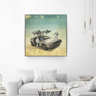 STORMTROOPER IN A DELOREAN II by Vin Zzep on GIANT ART - white digital painting