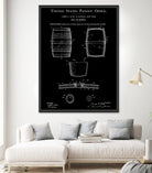 Beer Keg Patent - Black by Finlay McNevin on GIANT ART - black typography