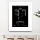 Beer Keg Patent - Black by Finlay McNevin on GIANT ART - black typography