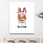 Wolf Girl Mask by Antonio Camarena on GIANT ART - white digital painting