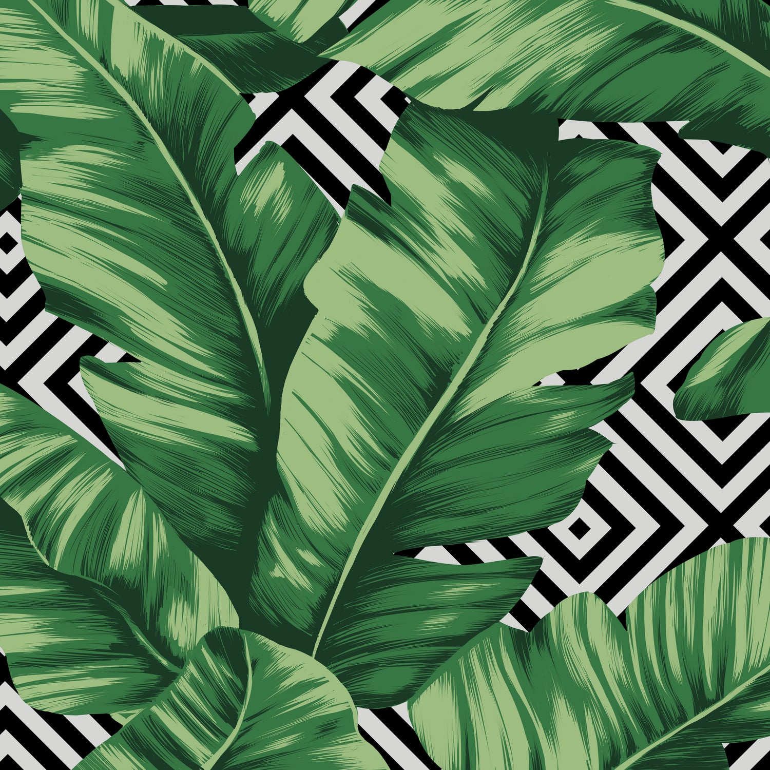 Banana leaf by Paola Morpheus on GIANT ART - green digital painting