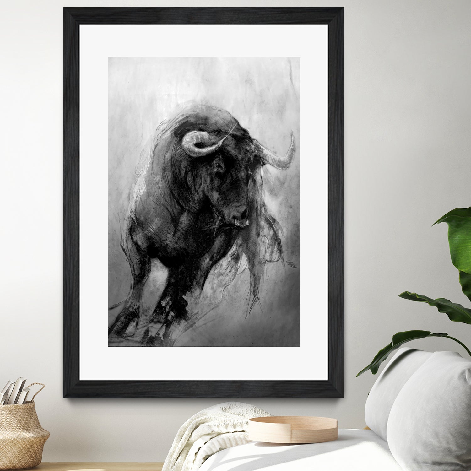 BULL by Mika Koskensalmi on GIANT ART - black digital painting