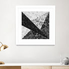 Marble Geometric Background C19 by Ilenia Pagliarini on GIANT ART - black digital drawing