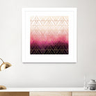 Pink Ombre Triangles by Elisabeth Fredriksson on GIANT ART - pink digital painting