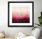 Pink Ombre Triangles by Elisabeth Fredriksson on GIANT ART - pink digital painting